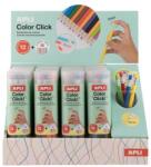 APLI Színes töltőceruza készlet APLI Color Click 12 különböző szín, műanyag dobozban (20079)
