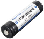 KeepPower P1450C KeepPower 14500 3, 7V 800mAh védett Li-ion akkumulátor (P1450C)