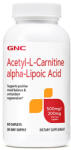 GNC Acetyl-L-Carnitine + Alpha Lipoic Acid 60 Tabs