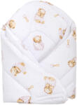 Baby Bruin Pólyává alakítható takaró 78x78cm - Fehér macis