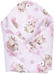 Baby Bruin Pólyává alakítható takaró 78x78cm - Rózsaszín zsíráfos (55043457rozsazsiraf)