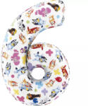  Bluey Friends 6-os szám fólia lufi 66 cm (GBBL246)