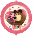  Mása és a medve Sweet Heart fólia lufi 46 cm (PNN97914)