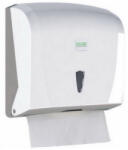 Vialli Z hajtogatott kéztörlő adagoló ABS műanyag, fehér maximum 23cm széles papírhoz - tisztitoszertrendelek