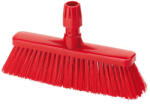 IGEAX élelmiszeripari rövid seprű, partvis fej, 0, 75mm kemény sörtével, piros