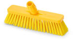 IGEAX élelmiszeripari tolóseprű, partvis fej, 30 cm, 0, 3mm puha sörtével, sárga