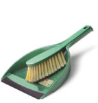 FASS Natural Green szemeteslapát kézi seprűvel, gumi éllel