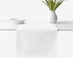 Goldea napron festiv de masă impermeabil - alb cu dreptunghiuri lucioase 35x180 cm Fata de masa