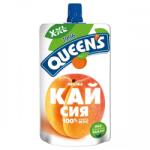 Queen's Плодов мус Кайсия + ябълка Queen's 200гр