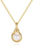 BeSpecial Colier argint 925 placat cu aur 14K cu perle naturale (CRR37)