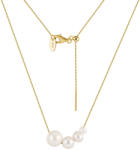 BeSpecial Colier argint 925 placat cu aur 14K cu 4 perle naturale (CRR35)