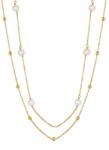 BeSpecial Colier argint 925 placat cu aur 14K cu perle naturale (CRR25)