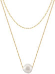 BeSpecial Colier argint 925 placat cu aur 14K cu perle naturale (CRR13)