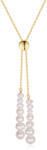BeSpecial Colier argint 925 placat cu aur 14K cu perle naturale (CRR36)