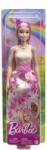 Mattel Barbie Papusa Barbie cu Parul Blond si Roz (MTHRR08) Papusa Barbie