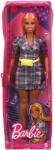 Mattel Papusa Barbie Fashionista cu Rochie Tip Blazer Roz in Carouri (MTFBR37_GRB53) Papusa Barbie