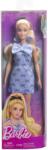 Mattel Barbie Fashionistas Papusa Barbie Blonda cu Rochie Albastra cu Fundite (MTHYT93) Papusa Barbie