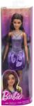 Mattel Barbie Fashionistas Papusa Barbie Bruneta cu Rochie Mov cu Paiete (MTHYT92) Papusa Barbie