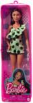 Mattel Papusa Barbie Fashionista Bruneta cu Salopeta Verde (MTFBR37_HJR99) Papusa Barbie