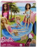Mattel Barbie Set Papusa Barbie Blonda si Piscina (MTHRJ74) - edanco Papusa Barbie