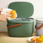 Qualy Design Recipient pentru deșeuri compostabile Foody 10380GN, 7L, verde Compostator