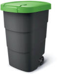 Prosperplast Coș de gunoi Prosperplast Wheeler 110 l antracit cu capac verde Cos de gunoi