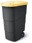 Prosperplast Container de gunoi Prosperplast Wheeler 90 l antracit cu capac galben Cos de gunoi