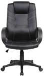 evo Scaun de birou ergonomic EVO Hans, piele ecologica, Negru