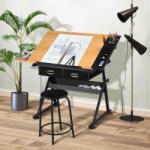 Timeless Office Masa pentru desen tehnic cu scaun cadou (HOP1000989)