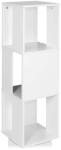 Timeless Home Raft de carti rotativ, 34x34x108 cm, alb (HOP1001746) Raft