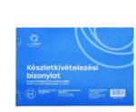 Bluering Készletkivételezési bizonylat anyag kivét A5 25x4lapos fekvő 12-114/V. 8 tételes