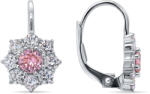 Brilio Silver Ezüst fülbevaló csillogó színtiszta és rózsaszín cirkónium kövekkel EA120W