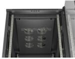 Lanberg 19" szabadon álló rack szekrény 22U/600X1000 üvegajtó, lapraszerelt (fekete) (FF01-6022-12B) (FF01-6022-12B)