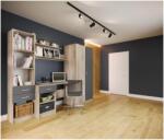 IRIM Kinder Hálószoba bútor, 220x52.5x181 cm, Betonszürke/Sonoma