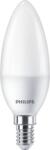 Philips 929002978655 E14 60W matt meleg-fehér gyertya alakú LED fényforrás (00212583) - bestbyte