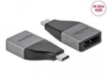 Delock Átalakító USB Type-C male to Displayport female (DP Alt Mode) 4K 60Hz (DL64151) (DL64151)