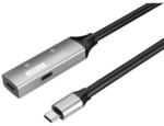 PremiumCord Aktív Kábel USB-C 3.2 Gen1, hosszabbító, repeater, C - C, M/F, 5m, fekete (KU31REP5AL) (KU31REP5AL)