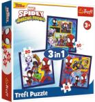 Trefl 3 az 1-ben puzzle (20, 36, 50 db-os) - Spidey és barátai (34892) (34892)