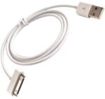 Forever iPhone adatkábel, töltőkábel, iPhone 30pin, 4S 4G 4GS kompatibilis, fehér, 1m, Forever
