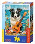 Castorland 100 db-os puzzle - Collie, Guitar and the Sea (B-111268) (B-111268)