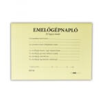  Emelőgépnapló 24 lapos A/5 fekvő (D. E. 938) (D.E.938)