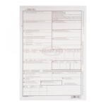 Bluering CMR nemzetközi fuvarlevél A4, 4lapos garnitúra B. CMR/4