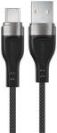 ACEFAST USB to Type-C 1, 2 m Acefast Data Cable (C11-04) Mágneses Feltekerhető, Gyors Töltés, Állítható Hosszúság, 3A - Fekete