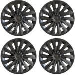  HubCap, illeszkedik a Tesla Model 3-hoz, 18 hüvelykes teljes felni burkolat, matt fekete