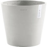 Ecopots Ghiveci Ecopots Amsterdam cu sistem de irigare plastic Ø 30 cm H 26 cm alb-gri (AMWR.30.WG)