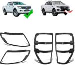  Fényszóróburkolat Ford Rangerhez, Matt fekete, Könnyen felszerelhető, fényszóró