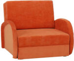 TEMPO KONDELA Széthúzható fotel, narancssárga, MILI 1