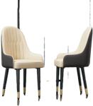  Étkezőasztal, Négyzet alakú, Márvány kivitel, Rácsos szék-WT-2db