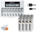  Újratölthető akkumulátor, 1, 5 V feszültség, 1300 mWh kapacitás, 12 AAA 1 töltő