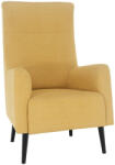 TEMPO KONDELA Füles fotel, sárga/fekete, SAMY